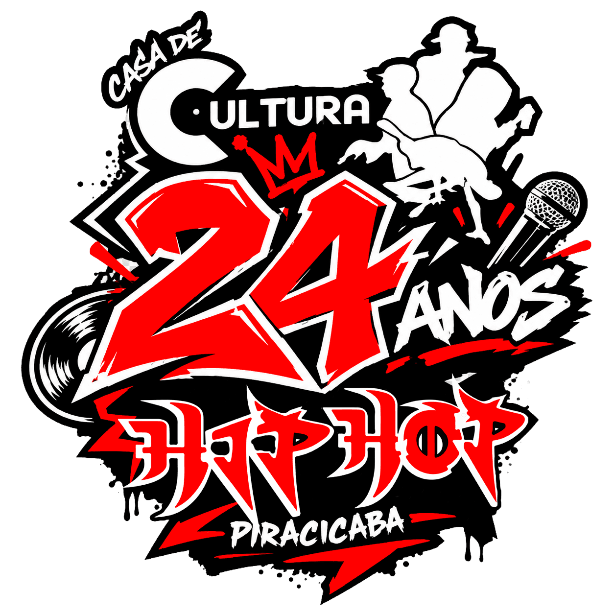 Selo comemorativo: Casa de Cultura Hip Hop Piracicaba, 24 anos
